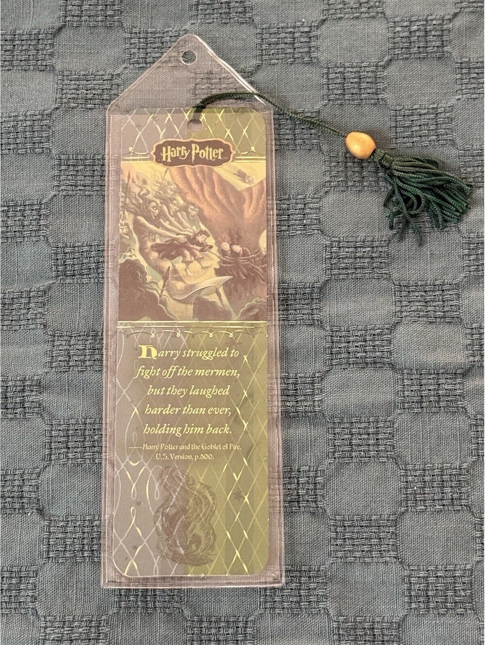 Vintage Harry Potter Goblet of Fire Bookmark Tassel 2004 Antioch Barnes Noble